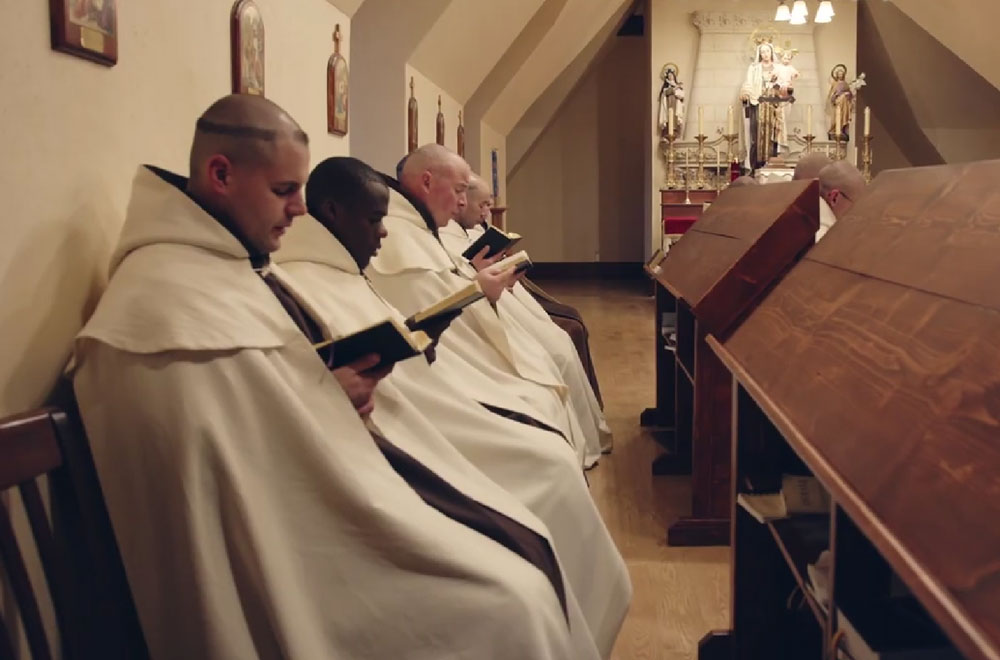 The Carmelite Monks of Wyoming Horarium hour of matins.